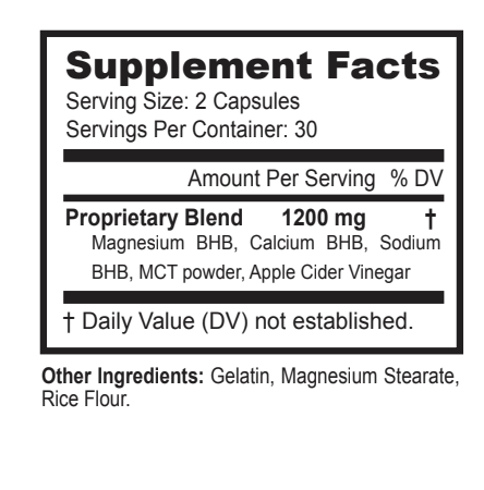Keto Fire Supplement Facts